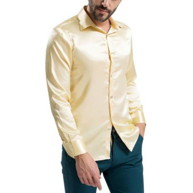 BAJU SATIN PRIA KEMEJA