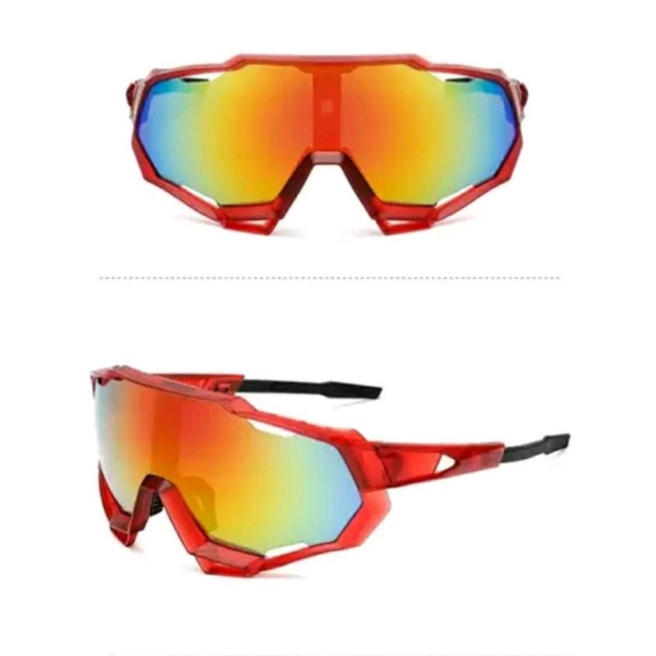 Kacamata Sepeda Gowes Sunglasses Outdoor Sports Kaca mata Merah 9312