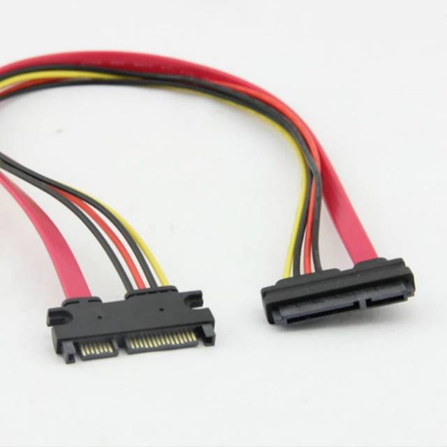 KABEL SATA 15+7 PIN MALE TO FEMALE 40CM