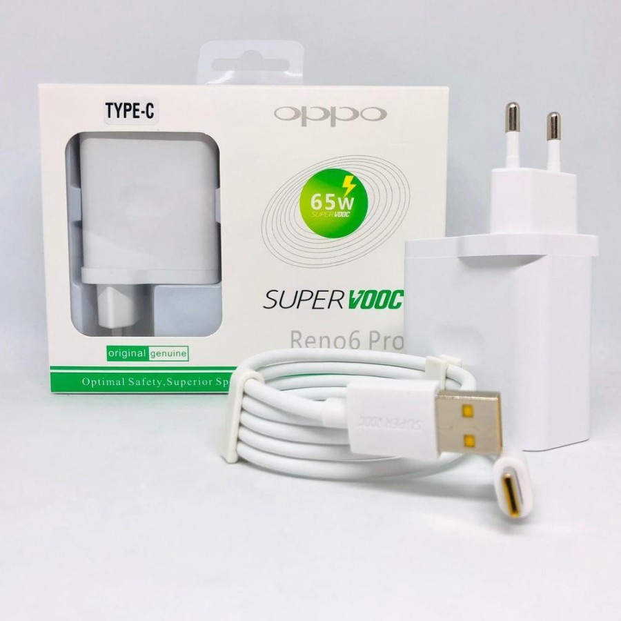 Charger Oppo Reno 6 Pro 30W SuperVooc MICRO &amp; TYPE C Original