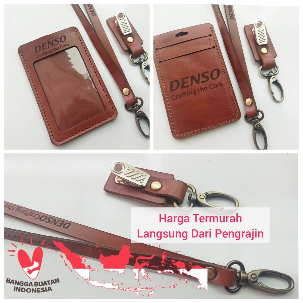 

( PALING MURAH ) Name Tag Kulit Asli Garut Free Custom Nama & Logo Bebas Sesuai Permintaan