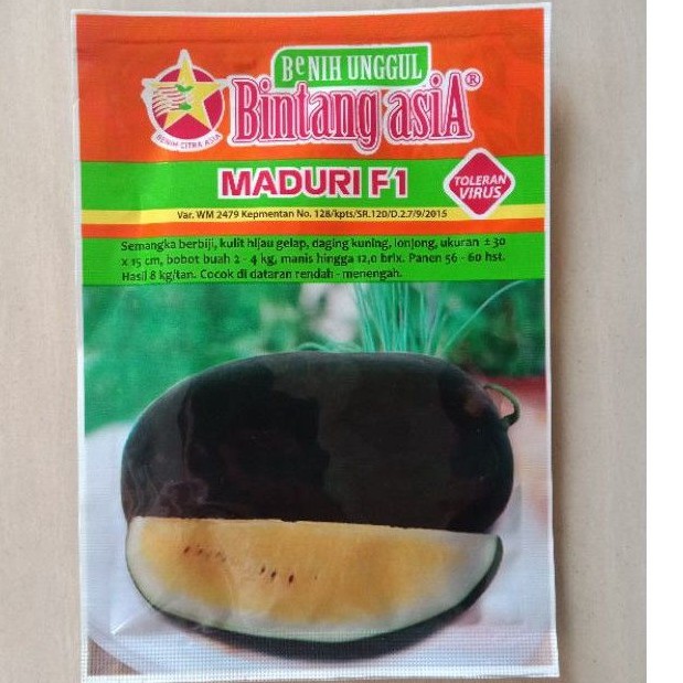 Benih Semangka Inul Kuning MADURI 20 gr Bibit Buah Bintang Asia