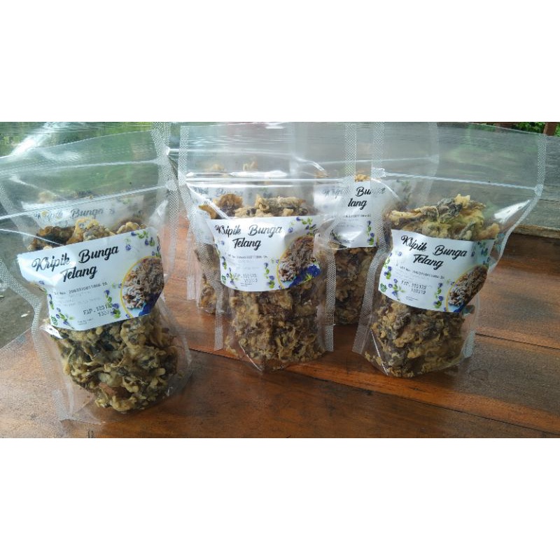 

Keripik bunga telang