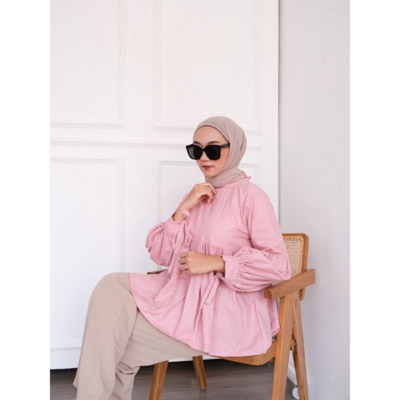 ATASAN WANITA  LOZY BLOUSE ATASAN TERBARU KOREAN STYLE FASHION MUSLIM