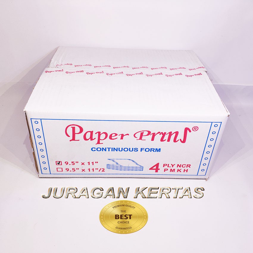 

CONTINUOUS FORM 9.5 X 11 4PLY PAPERPRYRNS