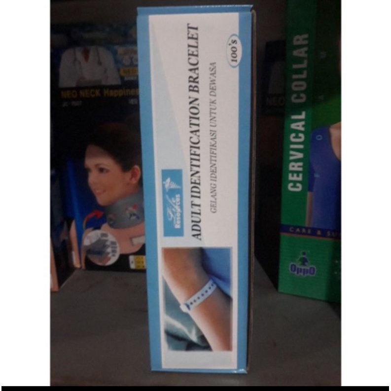 Gelang Identitas Pasien/ Merk Resources/ Gelang pasien/ Gelang nama/ gelang pasien 1 box/  Gelang id