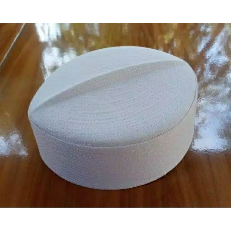 Peci Kalbut Putih 6cm