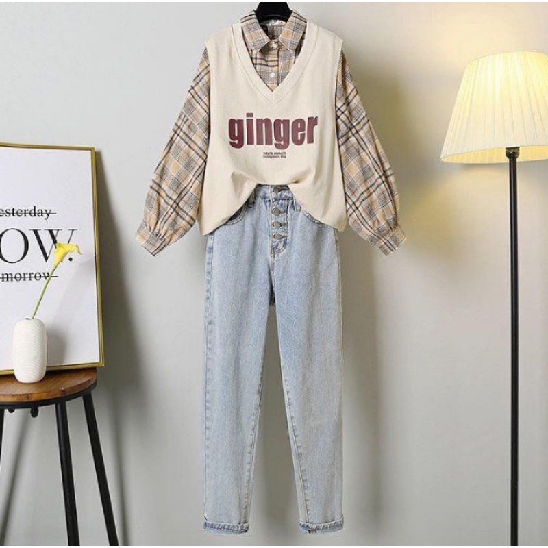 Vest GINGER -rompi outer wanita-korean style