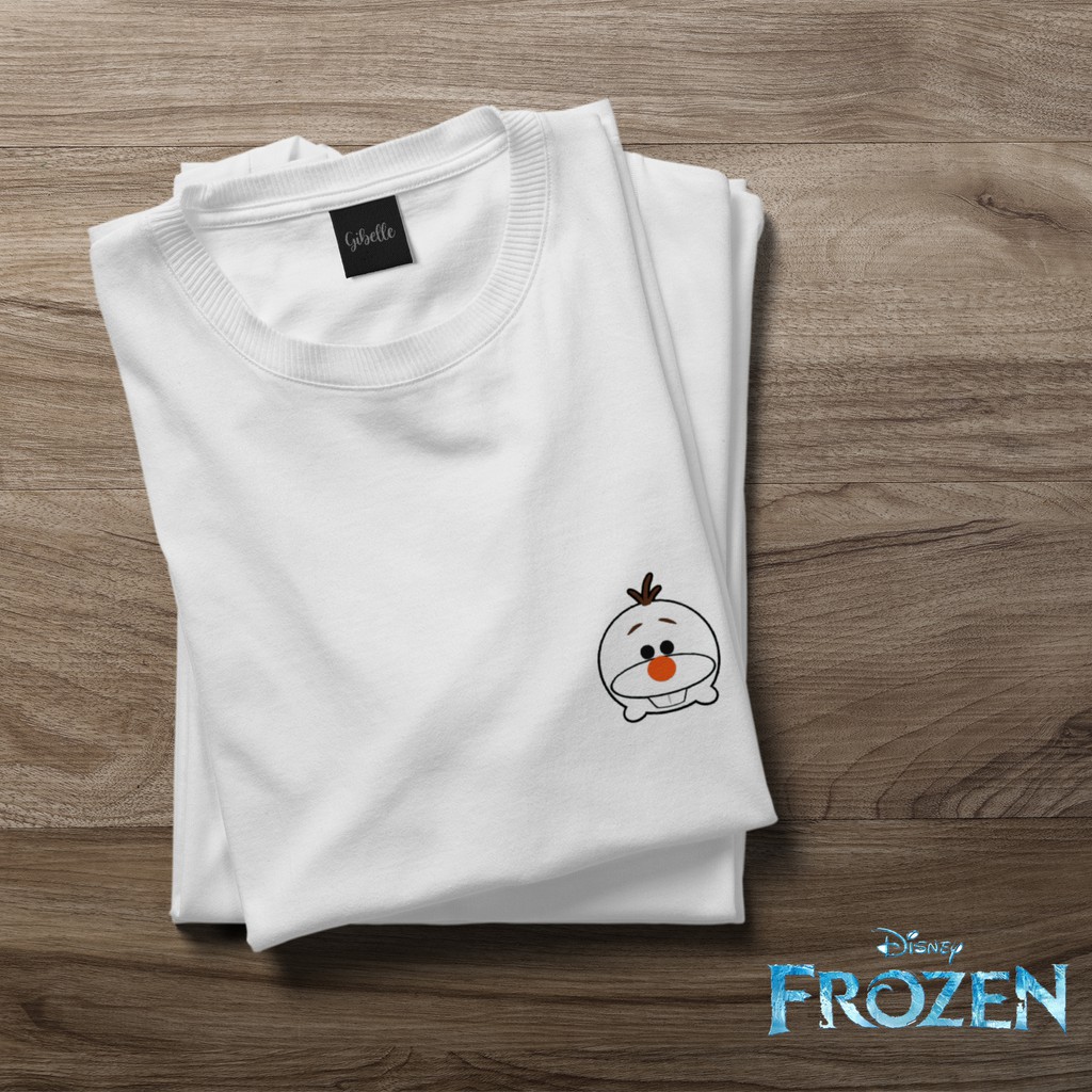 [KAOS ANAK] disney frozen elsa olaf sven anna full color motif