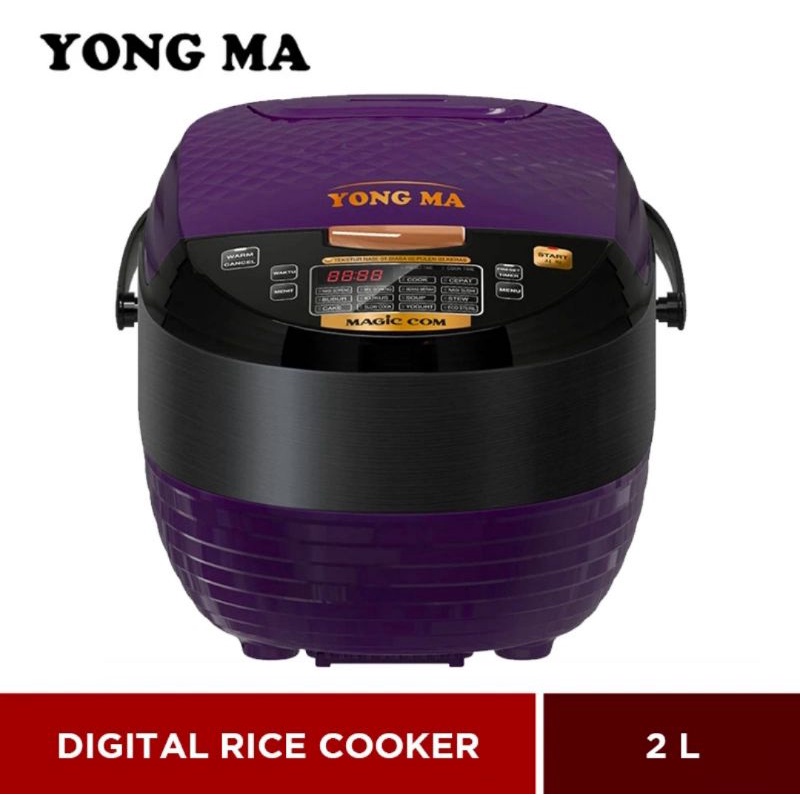 YONG MA Digital Rice Cooker 2 L SMC 8027N Violet