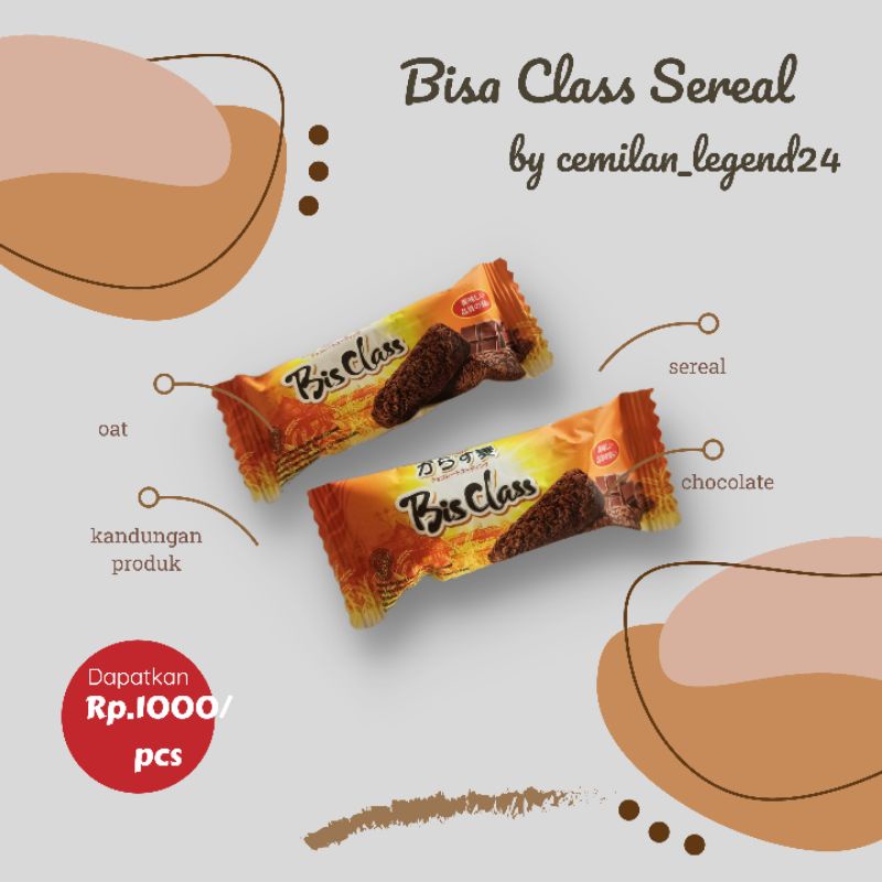 

sereal biss Class / sereal / makanan ringan / cemilam
