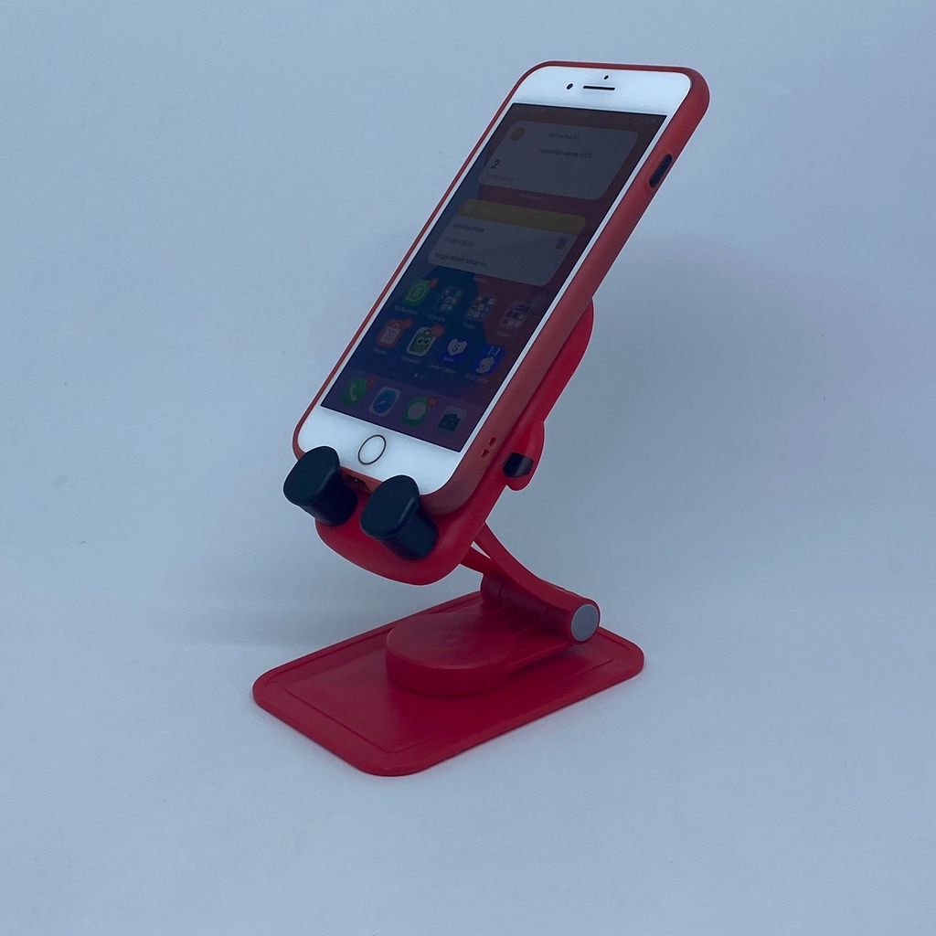 Phone stand holder hp lucu tatakan sandaran dudukan handphone putar lipat unik motif gambar squid hemat tempat mudah di bawa NB52S