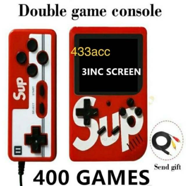 SUP Gameboy 400in1 / Konsol game dengan stick gamepad