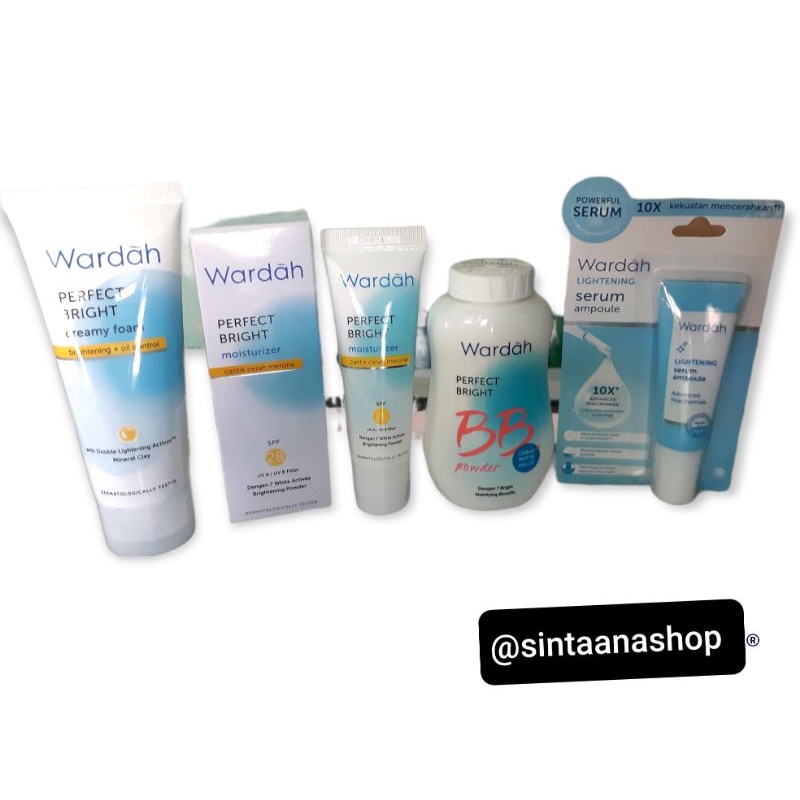 Paket Wardah Kulit Berminyak/Wardah Oil ControL/Wardah Perfect Bright/Serum Lightening