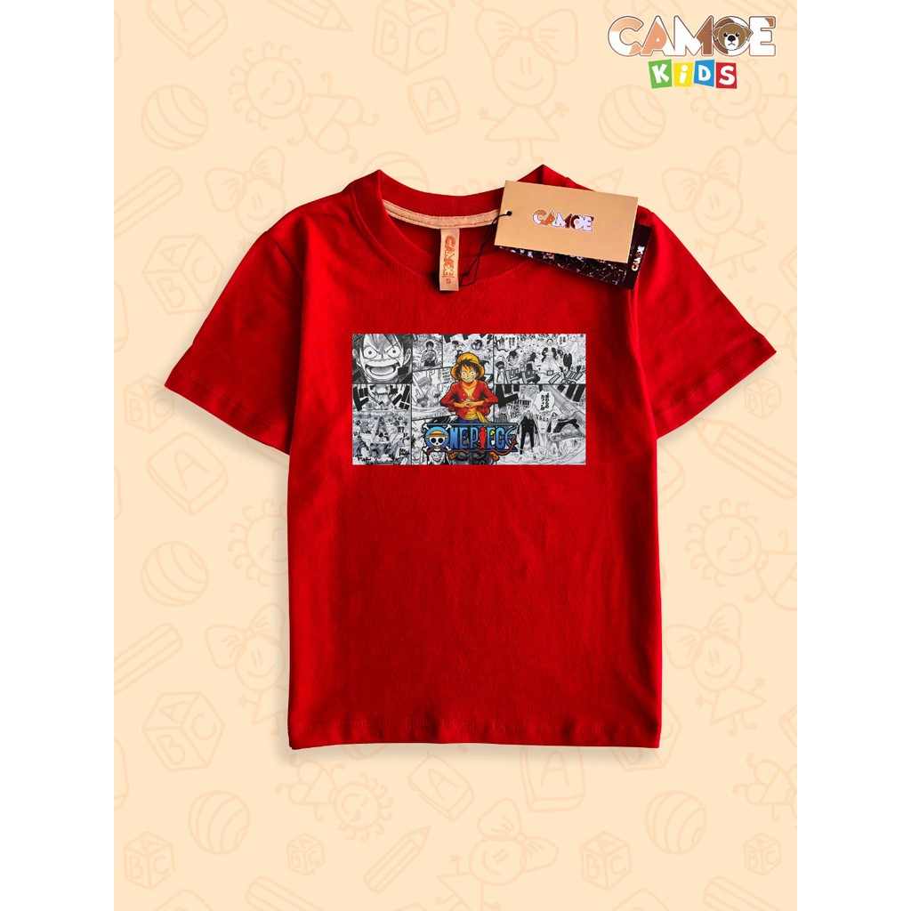 Baju kaos anak kids one piece luffy komik