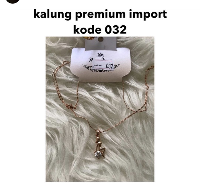 Kalung import anti karat - import import