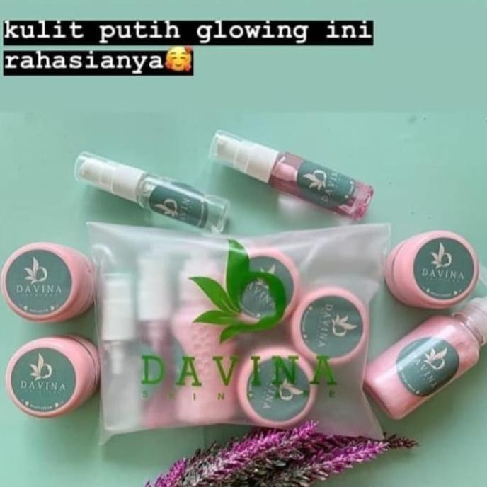 PROMO CREAM GLOWING DAVINA SKINCARE WHITEGLOW SERIES KRIM PEMUTIH WAJAH TERLARIS