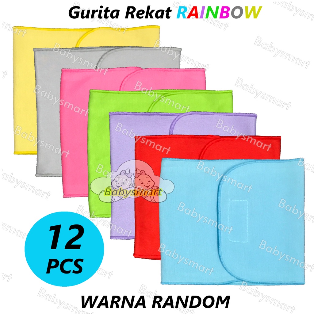 Babysmart - 12 Pcs Gurita/Grito Bayi / Anak Rekat / Kretekan Instan RAINBOW