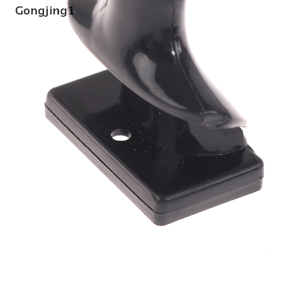 Gongjing1 1Pc Mainan Stand Holder Perhiasan Kalung Mini Warna Hitam Untuk Aksesoris Rumah Boneka