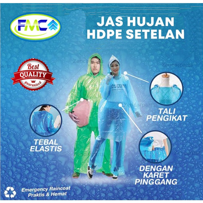 Jas Hujan Plastik Tebal Ponco Setelan Baju Celana Celana Murah Raincoat Kualitas Bambu Travel Ringan Dewasa Laki Perempuan