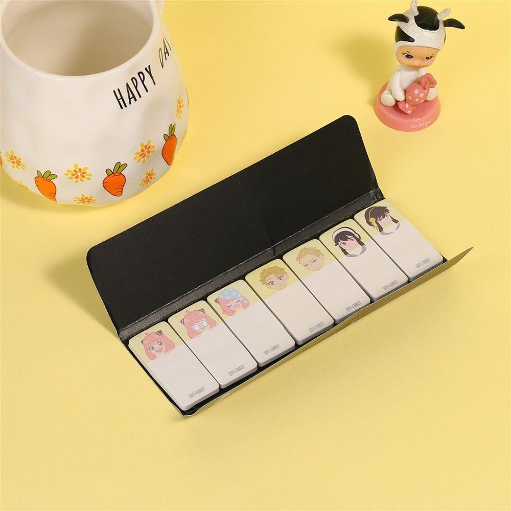 Mxbeauty Spy X Family Sticky Notes Alat Tulis Sekolah Untuk Anak Anime Kertas Lengket Anya Forger Note Stiker Bantalan Menulis Spy Family Memo Pad