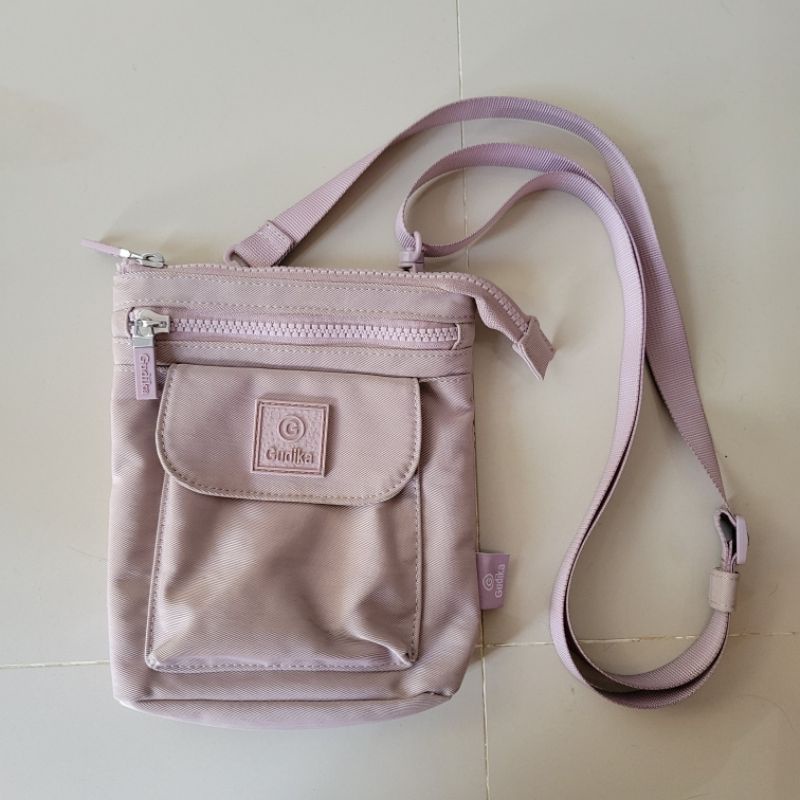 preloved tas selempang sling bag gudika lilac