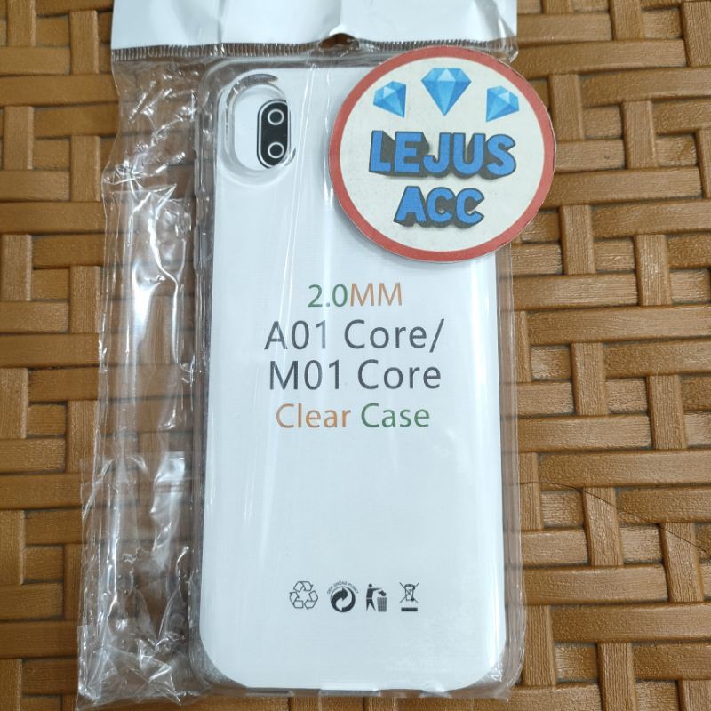 Samsung Galaxy A01 Core Silikon Jelly Case Casing Bening Tebal 2.0mm