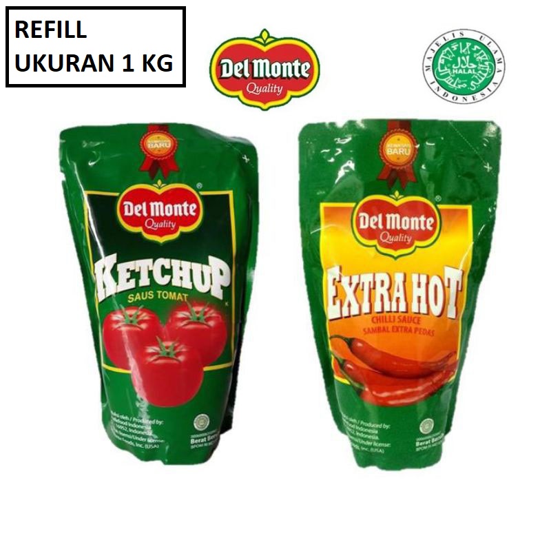 Delmonte Saus Cabe Pouch / SAMBAL DEL MONTE / saos cabe del monte / DELMONTE SAUS TOMAT ' DELMONTE TOMAT - DUA BELIBIS