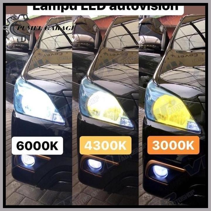 Lampu Mobil Utama Led Autovision H4 3 Warna Tuner Rs 3000K 4300 6000K Berkualitas