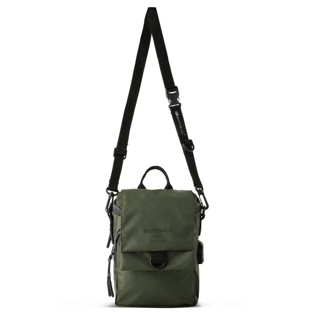 Tas Selempang Pria Mewah Kulit Korea Casual Kanvas Rantai G0J9 Distro Multifungsi Motif Trend Semi K