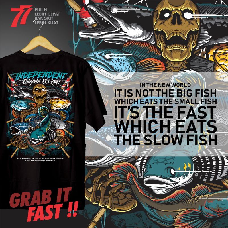 Kaos Channa Snakehead SPESIAL KEMERDEKAAN