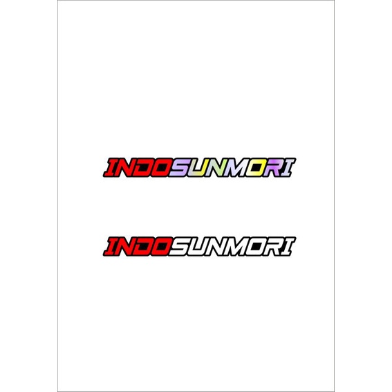 STICKER INDOSUNMORI CUTTING