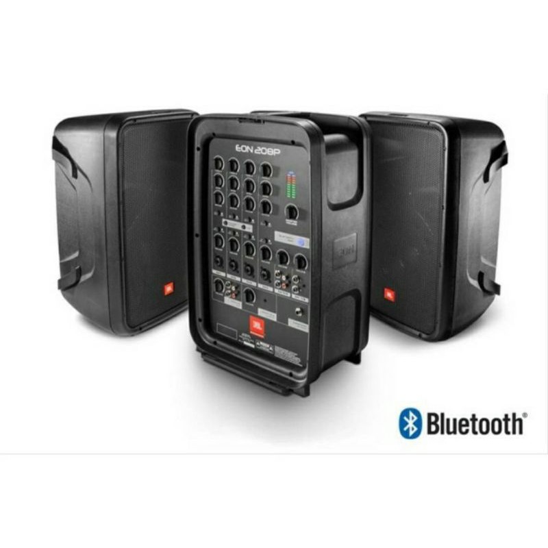 SPEAKER PORTABLE JBL EON 208P ORIGINAL BUNDLE PACKAGE