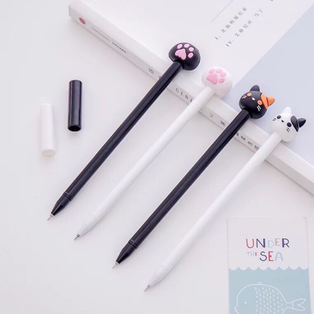 

0.5 mm PEN CAIR HITAM KUCING INK PEN LUCU SOUVERNIR MURAH