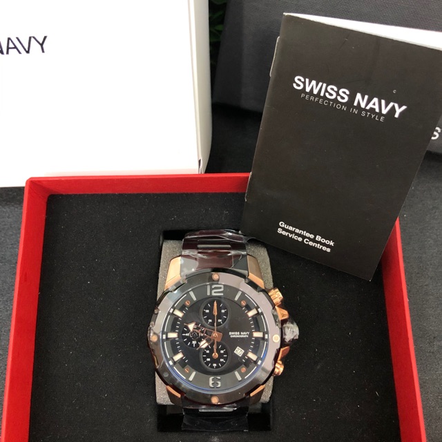 JAM TANGAN SWISS NAVY SN-6820M  CHRONOGRAPH ORI