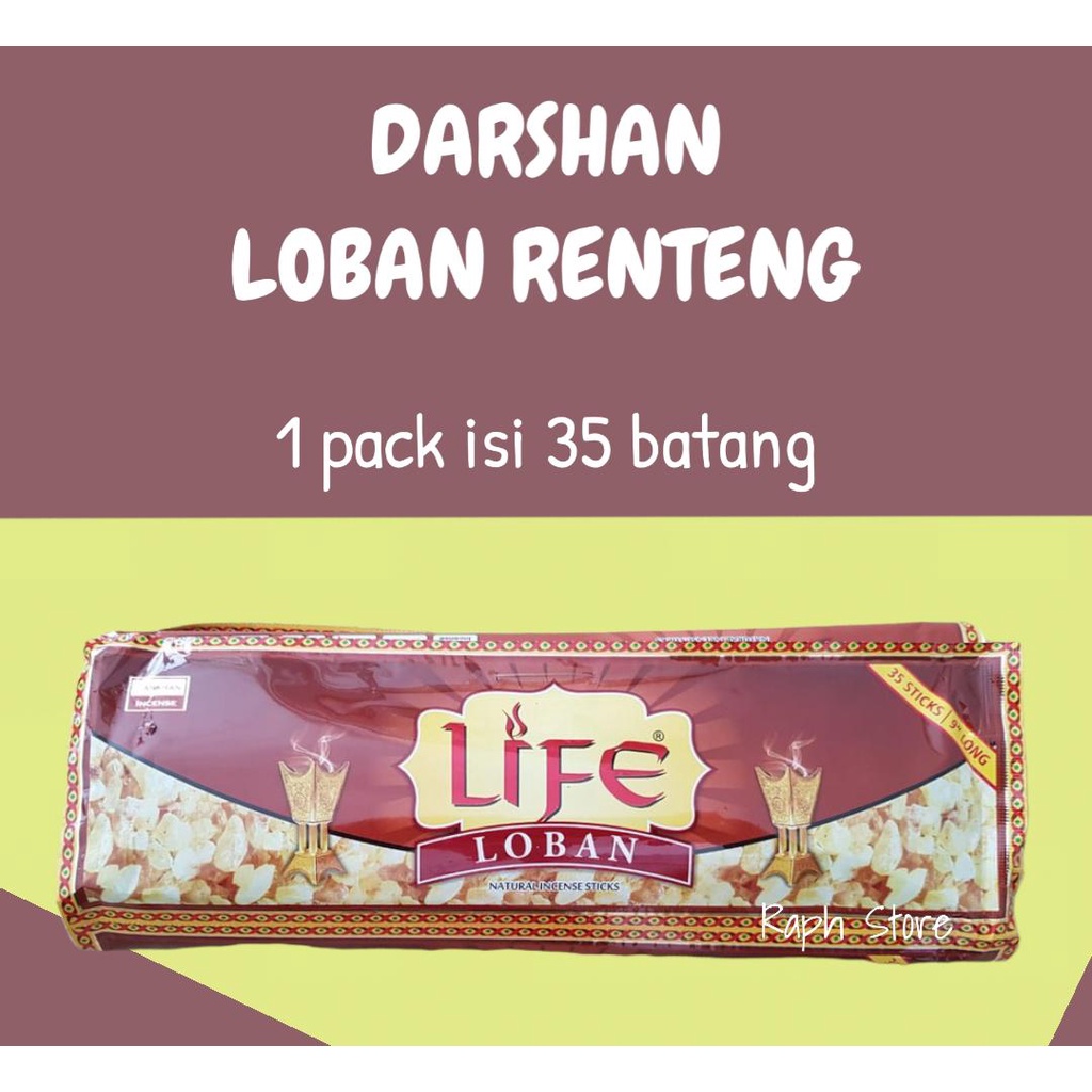 Dupa Hio Loban Renteng isi 35 batang By India Life Darshan