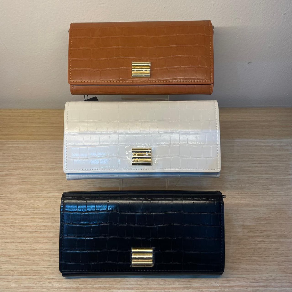 New Dompet Wanita Croco Panjang Lipat Pedro DP 0076 Best Quality