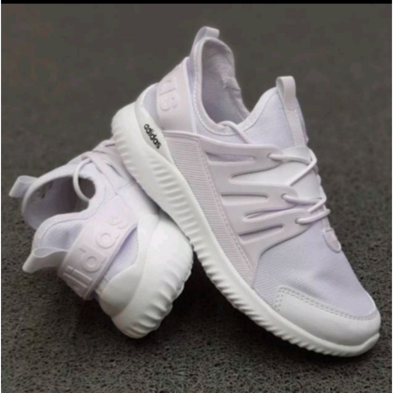 SEPATU ADIDAS ALPHABOUNCE TUBULAR FULL WHITE