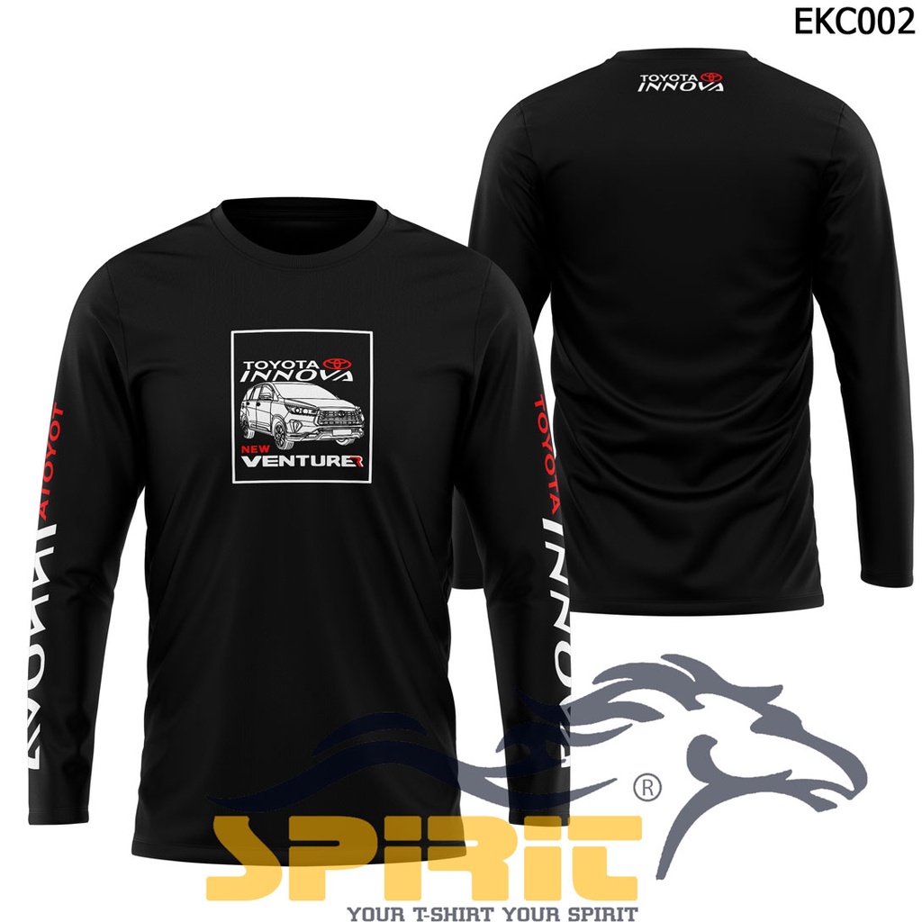 Baju Kaos Distro kaos innova mobil innova reborn Lengan Panjang-SpritTshirt