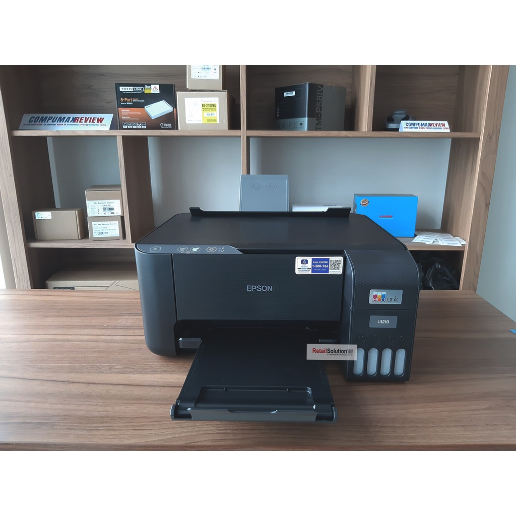 Printer AIO PSC Scan fotocopy A4 USB - Epson L3210 Infus Tanki Warna