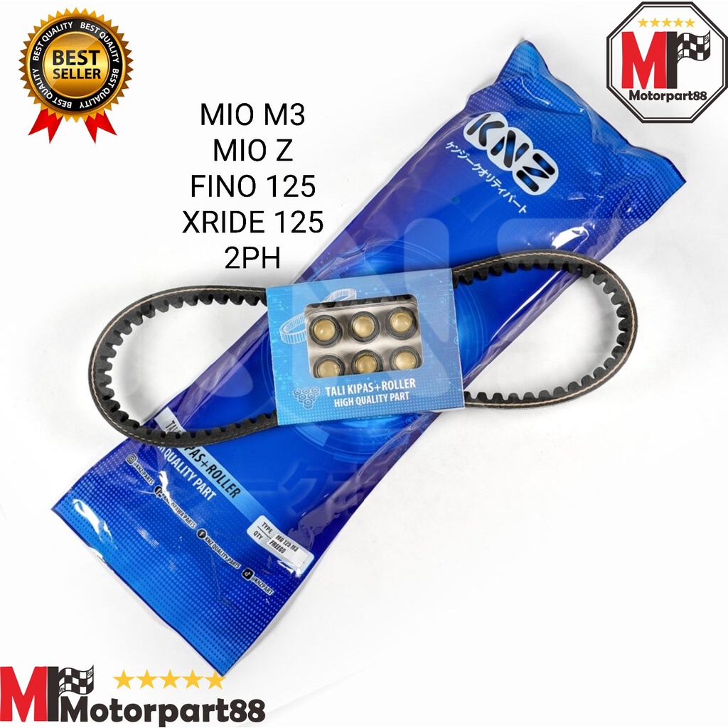 VANBELT VBELT FANBELT PAKET MIO M3 SOUL GT 125 FINO 125 XRIDE 125 KNZ