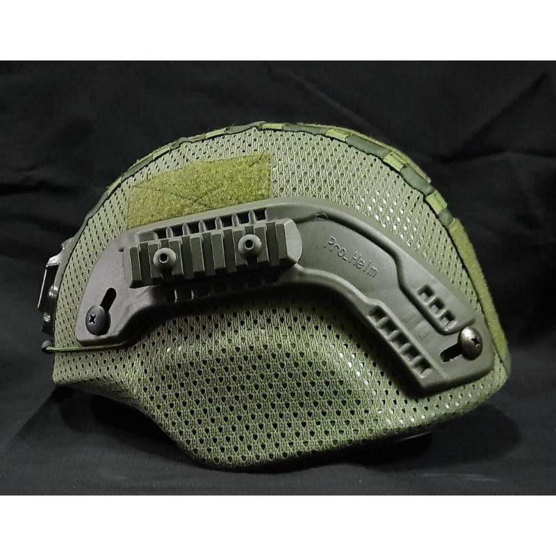 HELM TACTICAL LENGKAP DENGAN COVER HIJAU