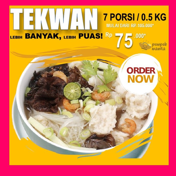 Tekwan ikan pempek palembang asli besek makanan beku frozen food segar cemilan instan murah bogor