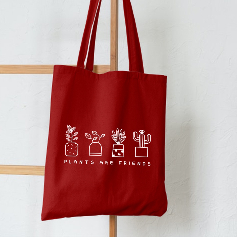 FLASH SALE 10.10 - [RESLETING] NEW ARRIVAL TOTEBAG PLANTS ARE FRIENDS/KAKTUS SEMI KANVAS RESLETING | TOTEBAG HITAM | TOTEBAG KREM | TOTEBAG MOKA | TOTEBAG MAROON | TOTEBAG HIJAU | TOTEBAG NAVY | TOTEBAG BIRU MUDA