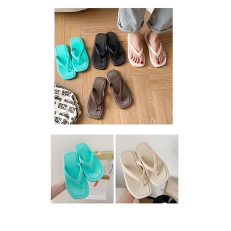 Fashion Korea Sandal Jepit Unisex Bahan Karet Import High Quality RF