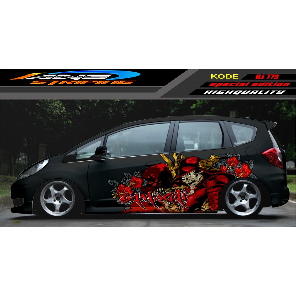 STIKER MOBIL JAZZ BRIO AVANZA SIGRA YARIS / STIKER VARIASI MOBIL / MODIF STICKER MOBIL