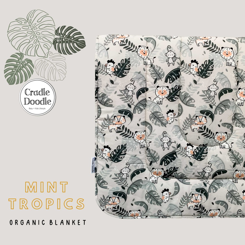 Kids Blanket Mint Tropics Shopee Indonesia