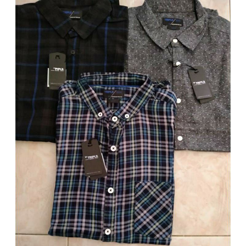 KEMEJA TRIPL3 ORIGINAL