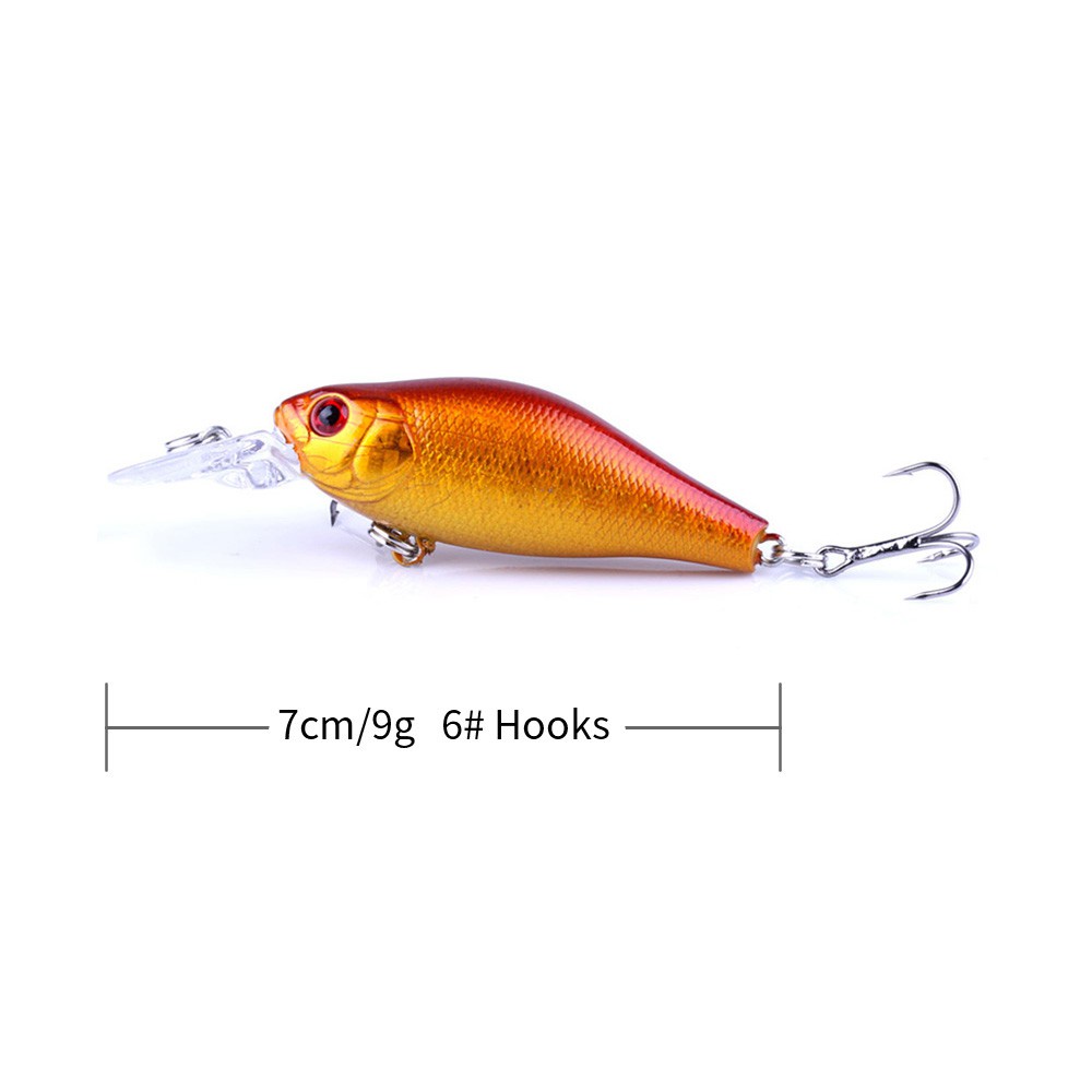 HENGJIA 20Buah Set Umpan Minnow Pancing Crankbait Popper Fishing Lure Wobbler Bait Ikan With Kotak