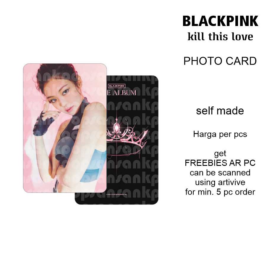 photocard blackpink versi Kill This Love Unofficial